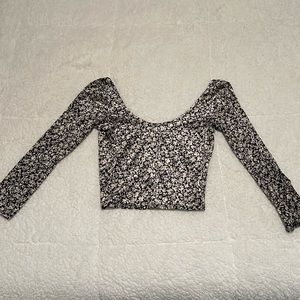 Stunning crushed velvet crop top